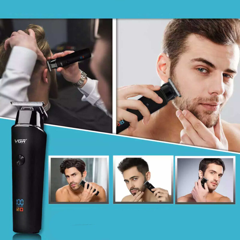 ماشین اصلاح موی سر و صورت وی جی ار مدل 937، اصلاح به صورت تریمر، منبع انرژی باتری قابل شارژ، تکنولوژی اصلاح به صورت برش مستقیم، اندازه اصلاح 0.5 میلی‌متری، مدت زمان شارژ 480 دقیقه و مدت زمان استفاده پس از شارژ 500 دقیقه، دارای نمایشگر دیجیتال و حالت توربو | مشکی | سرویس ویژه دیجی کالا: 7 روز تضمین بازگشت کالا