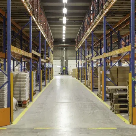view inside new warehouse mezzanine floor looking into hall 181624 25949