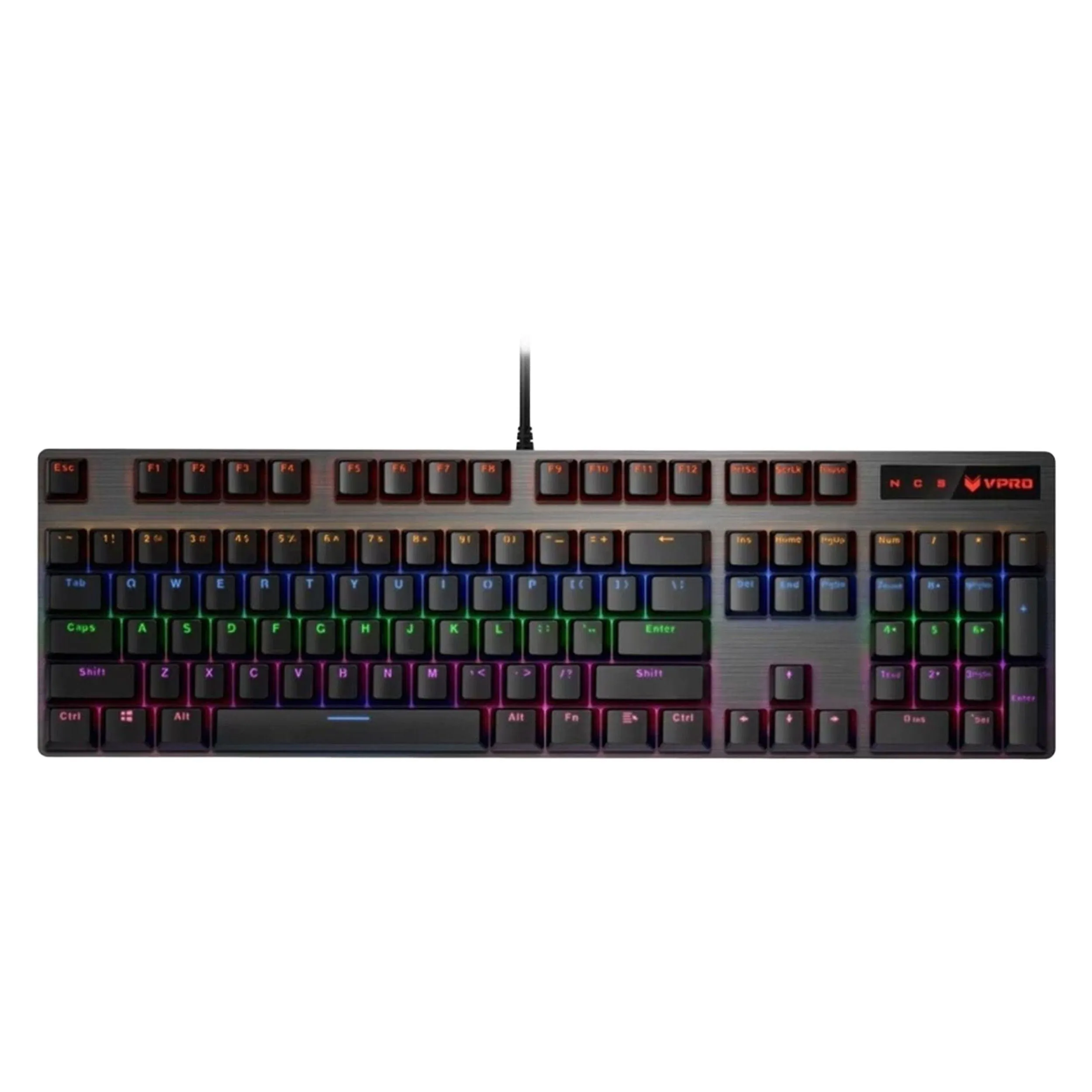 کیبورد گیمینگ مکانیکی رپو Rapoo V500PRO با سوییچ آبی و نورپردازی RGB | انتخاب حرفهای گیمرها