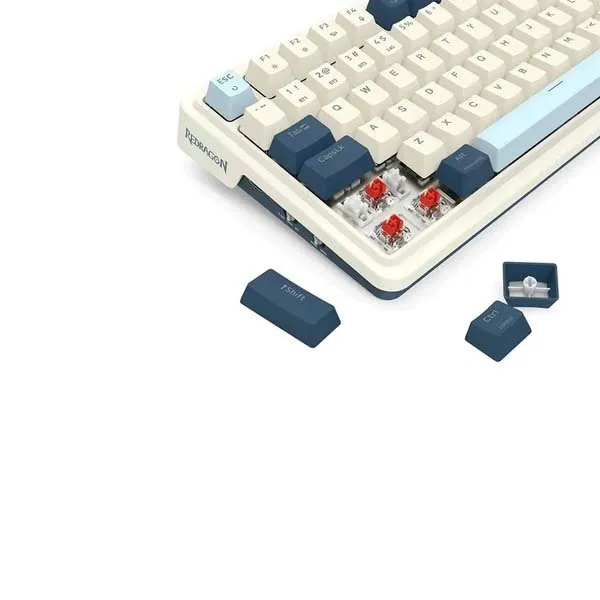 کیبورد مخصوص بازی ردراگون مدل K686 WB PRO | سفید | گارانتی 24 ماهه مروارید اسپیرو