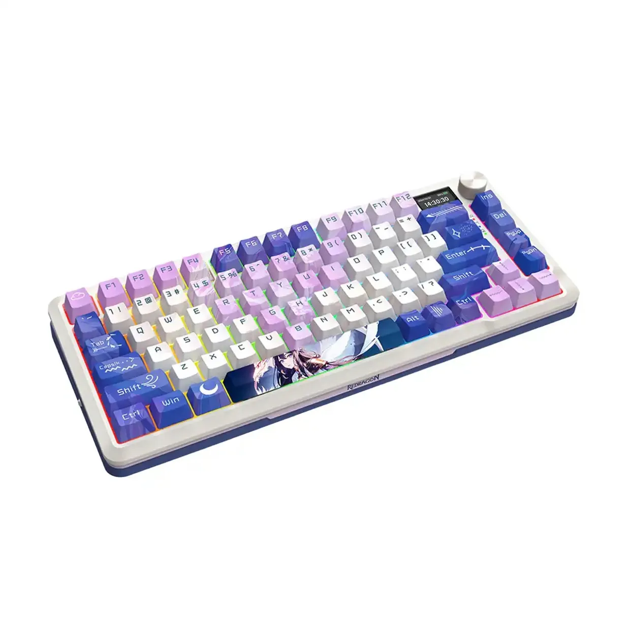 کیبورد ردراگون مدل K708 AK PRO | سفید | گارانتی 24 ماهه مروارید اسپیرو