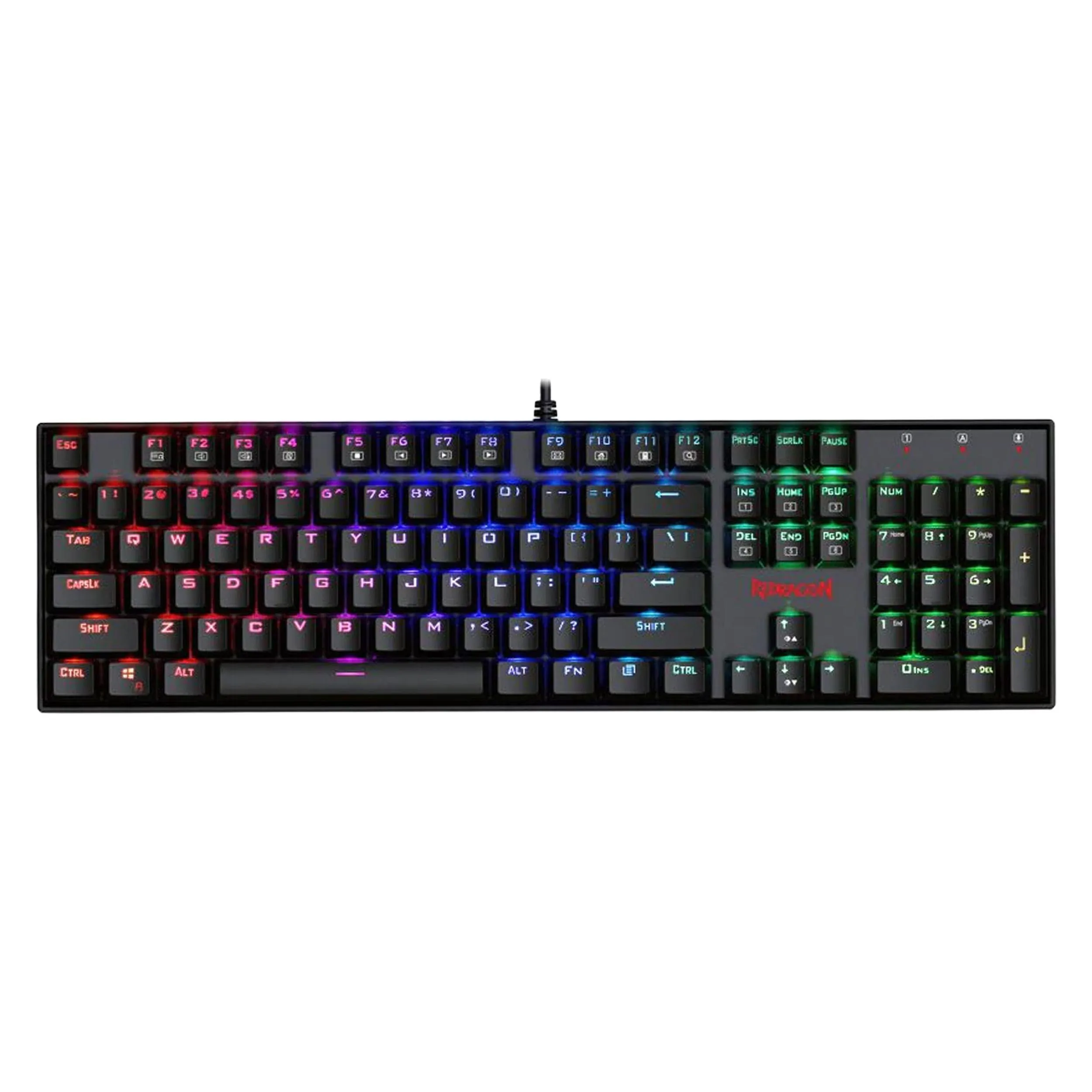 کیبورد مخصوص بازی ردراگون مدل K551 RGB | مشکی | گارانتی 24 ماهه مروارید اسپیرو