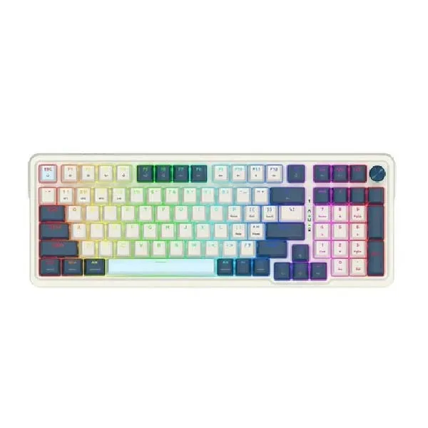 کیبورد مخصوص بازی ردراگون مدل K686 WB PRO | سفید | گارانتی 24 ماهه مروارید اسپیرو