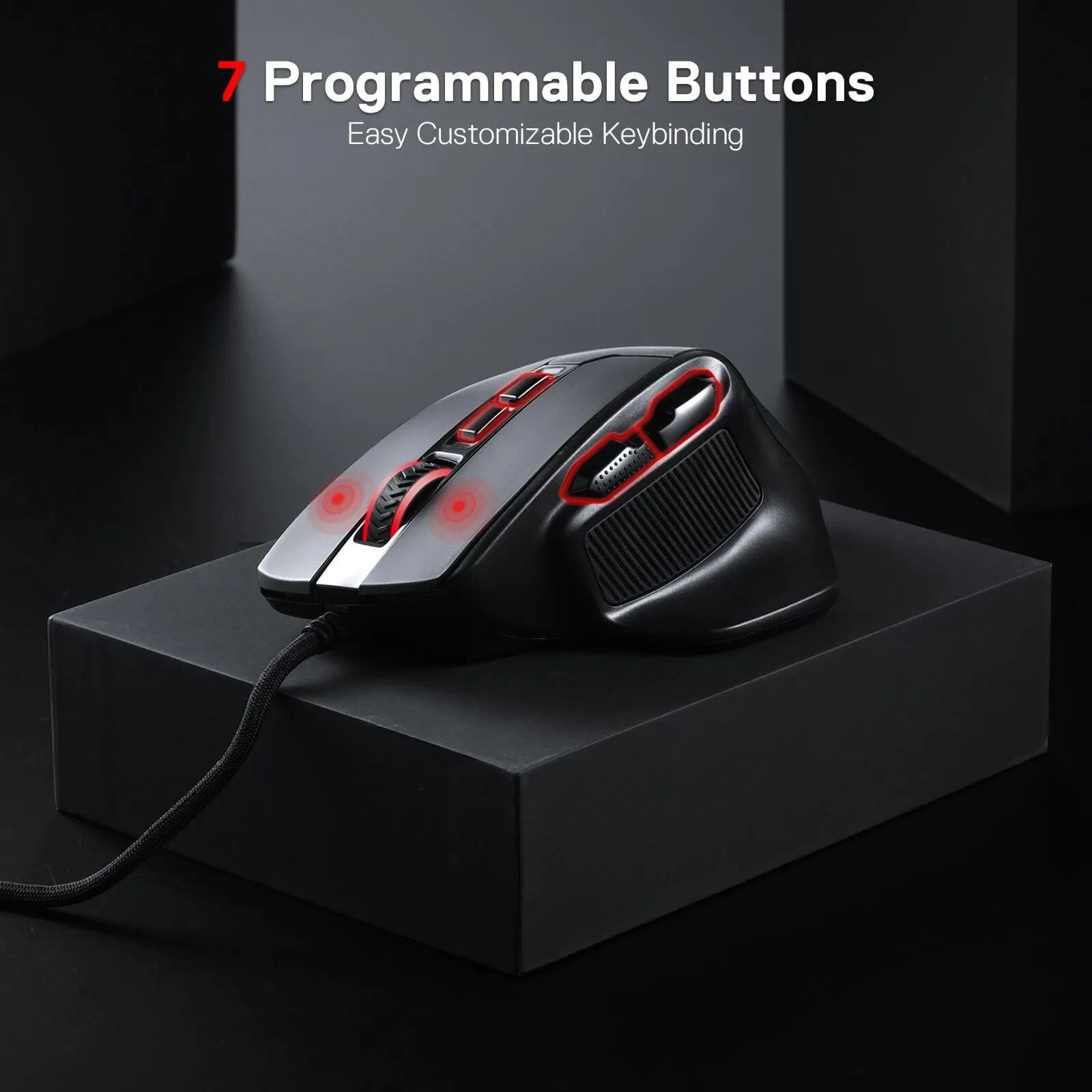 ماوس گیمینگ ردراگون مدل BULLSEYE M806 RGB | مشکی | گارانتی 24 ماهه مروارید اسپیرو