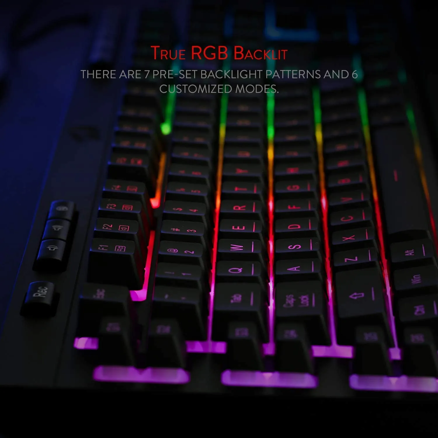 کیبورد گیمینگ ردراگون مدل Shiva K512، سوییچ ممبران، Full-Size، نورپردازی RGB | سفید | گارانتی 24 ماهه مروارید اسپیرو