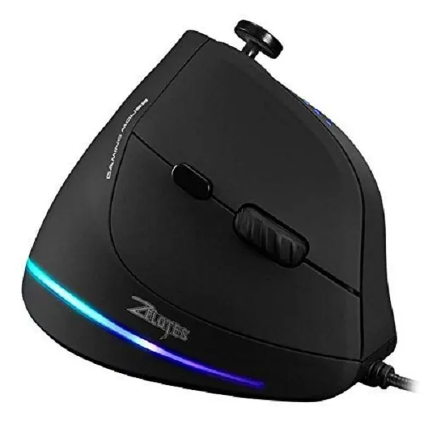 ماوس زیلوتس مدل ZELOTES C18 Wired Vertical Mouse | مشکی | گارانتی 24 ماهه مروارید اسپیرو