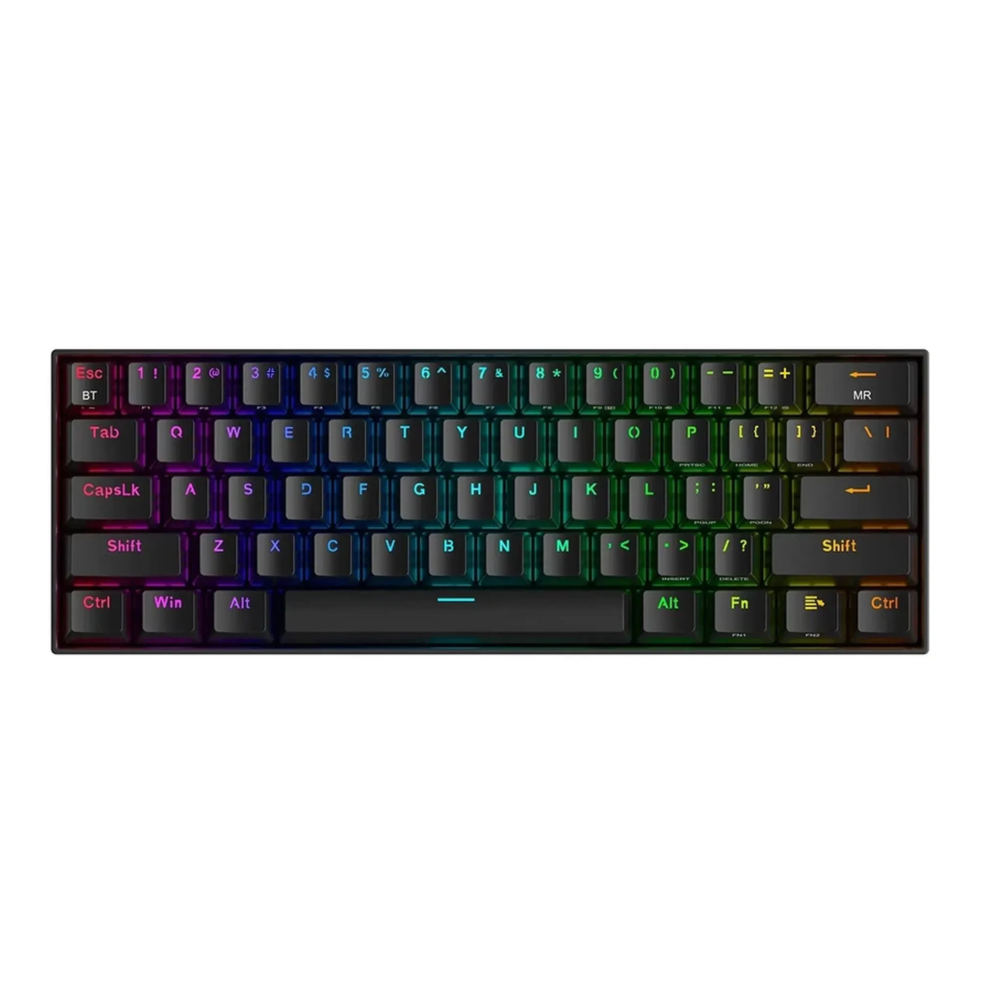 کیبورد گیمینگ ردراگون مدل DRACONIC K530 PRO، سوییچ مکانیکال قهوهای، Tenkeyless، نورپردازی RGB | مشکی | گارانتی 24 ماهه مروارید اسپیرو