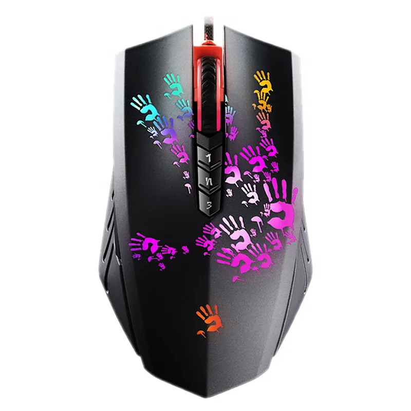ماوس مخصوص بازی بلادی مدل A_6O_NEON_RGB | مشکی | گارانتی 24 ماهه مروارید اسپیرو