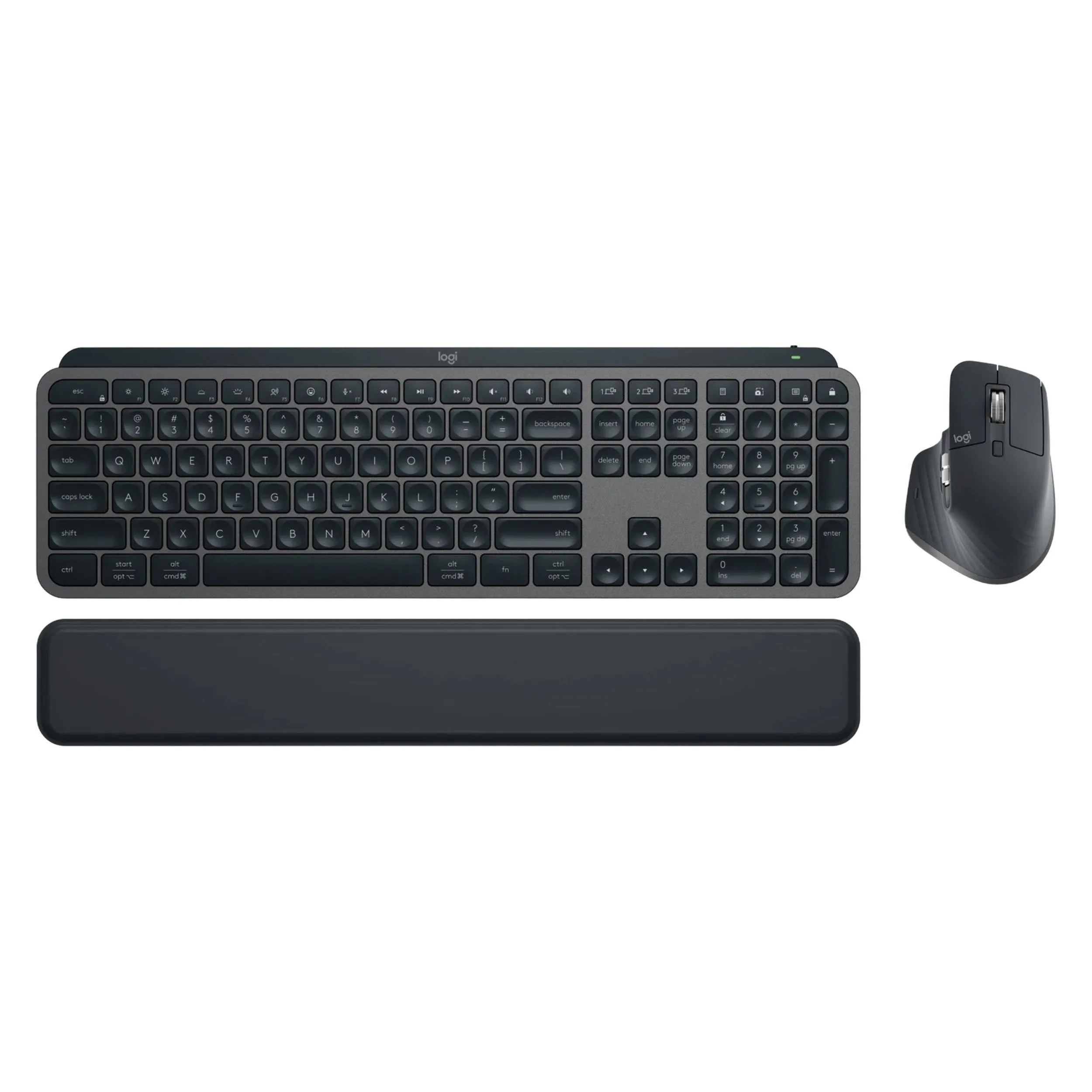 کیبورد و ماوس لاجیتک مدل MX KEYS COMBO for Business Gen 2، سوئیچ ممبران، Full-size | مشکی | گارانتی 24 ماهه مروارید اسپیرو
