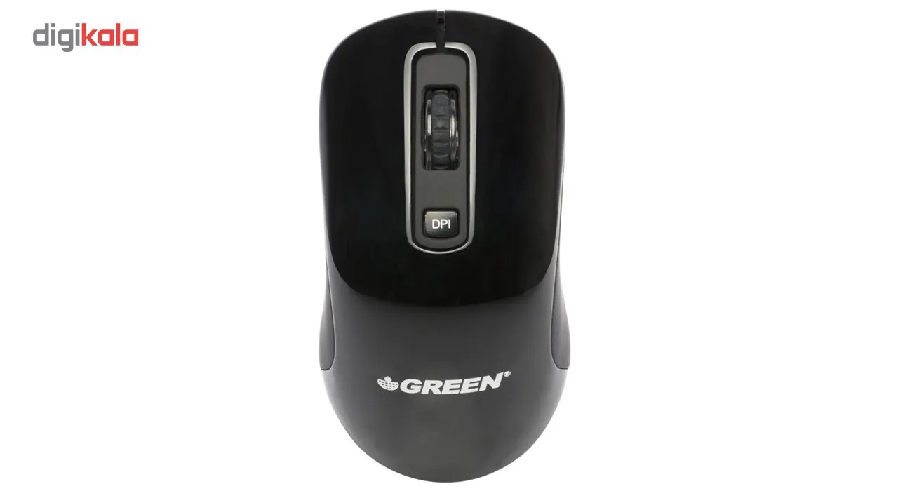 ماوس بی سیم گرین مدل GM403W | مشکی | گارانتی 24 ماهه مروارید اسپیرو