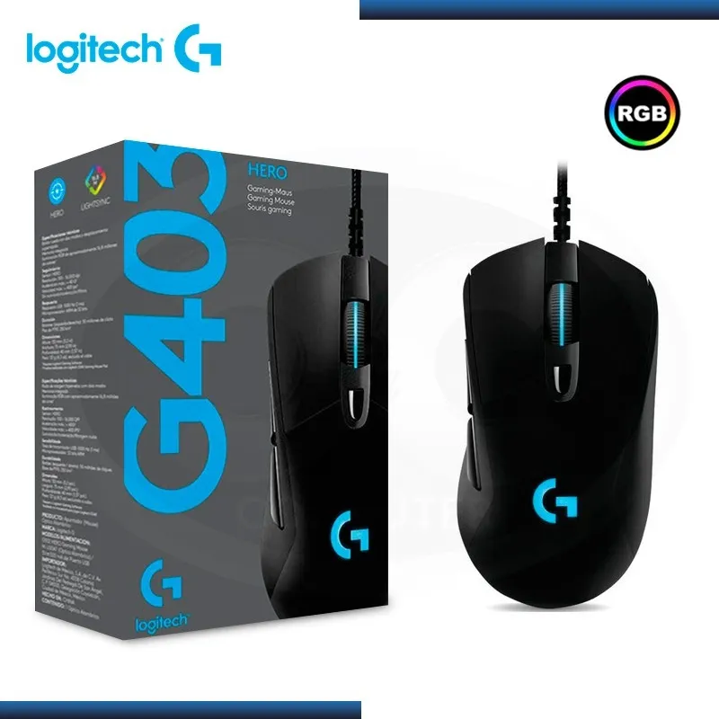 ماوس لاجیتک مدل G403 | مشکی | گارانتی 24 ماهه مروارید اسپیرو