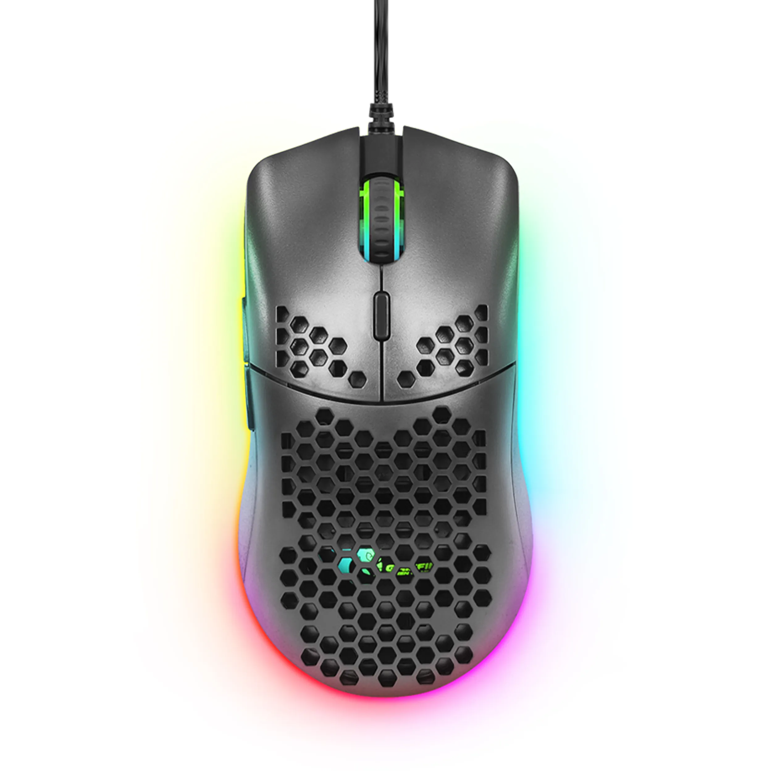 ماوس مخصوص بازی گرین مدل GM606-RGB | خاکستری | گارانتی 24 ماهه مروارید اسپیرو
