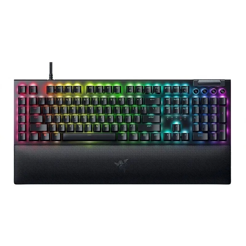 کیبورد مخصوص بازی ریزر مدل Blackwidow V4 Green Switch | مشکی | گارانتی 18 ماهه پانا
