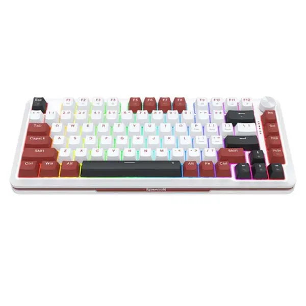 کیبورد گیمینگ باسیم ردراگون مدل STORMHUNTER K721WRB-RGB | سفید | گارانتی 24 ماهه مروارید اسپیرو