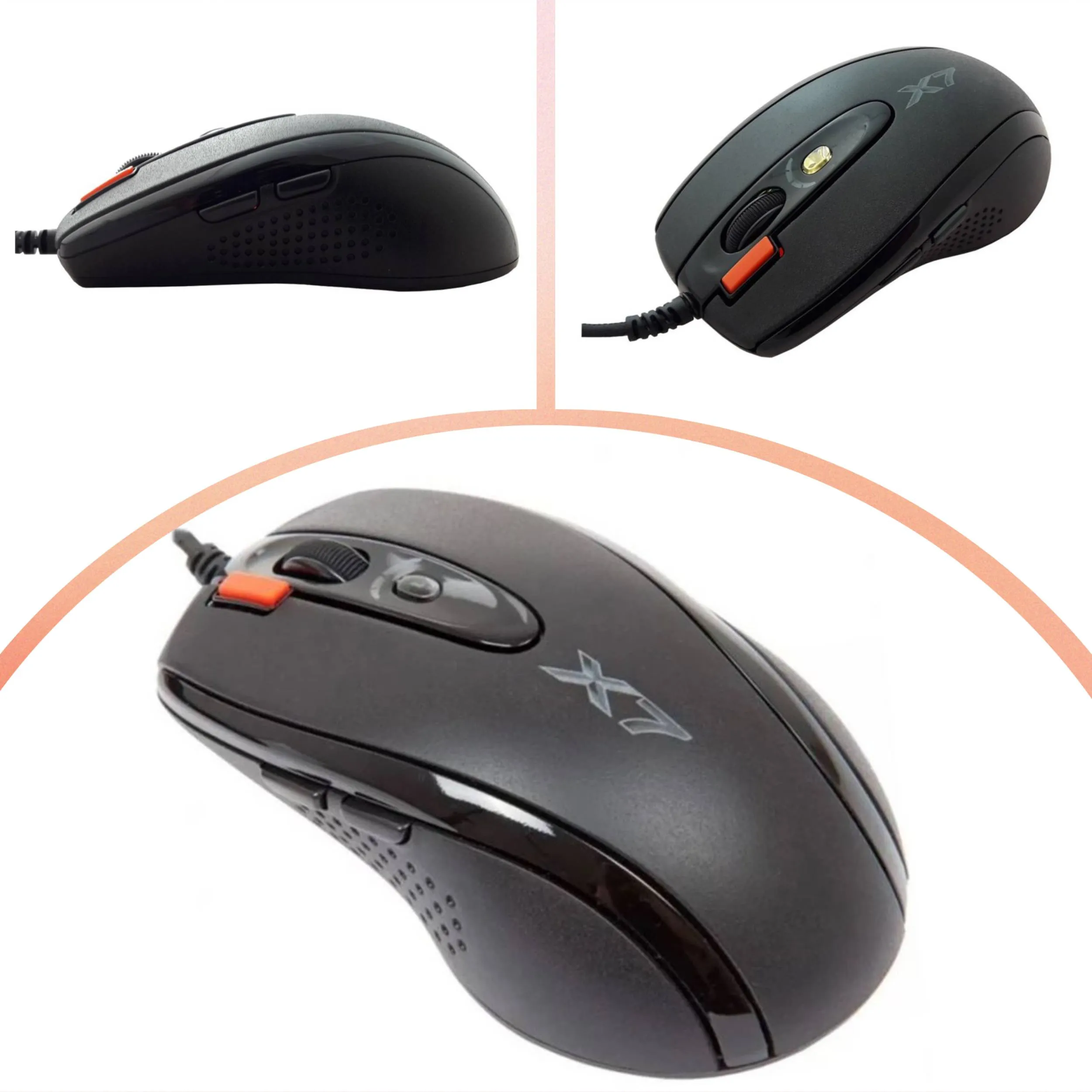 ماوس مخصوص بازی ای فورتک مدل X-710BK | مشکی | گارانتی 24 ماهه مروارید اسپیرو