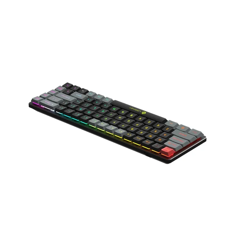 کیبورد گیمینگ بی سیم لاجی کی مدل K410B، سوییچ مکانیکال قرمز، Tenkeyless، نورپردازی RGB | مشکی | گارانتی 24 ماهه مروارید اسپیرو