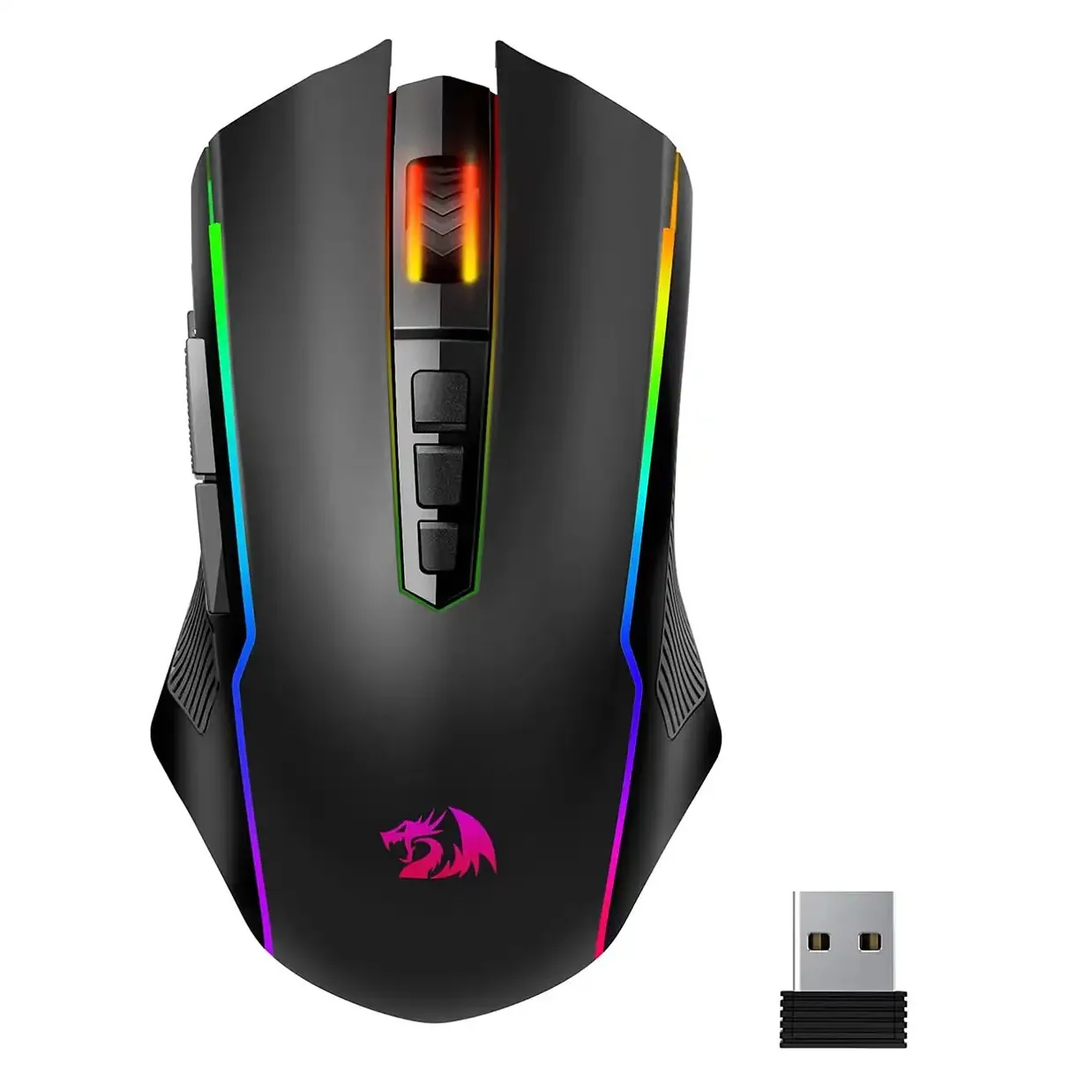 ماوس بی سیم گیمینگ ردراگون مدل M914 RGB | مشکی | گارانتی 24 ماهه مروارید اسپیرو