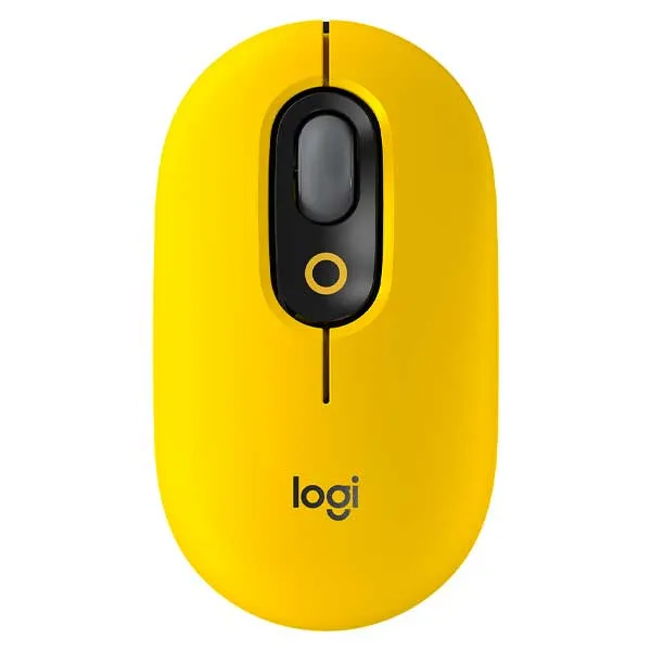 ماوس بی سیم لاجیتک مدل POP MOUSE Silent | زرد | گارانتی 24 ماهه مروارید اسپیرو