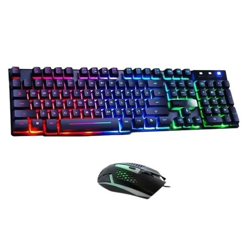 کیبورد و ماوس گیمینگ یوسیتک مدل CO 3080G، سوییچ ممبران، Full-Size، نورپردازی RGB | مشکی | گارانتی 24 ماهه مروارید اسپیرو