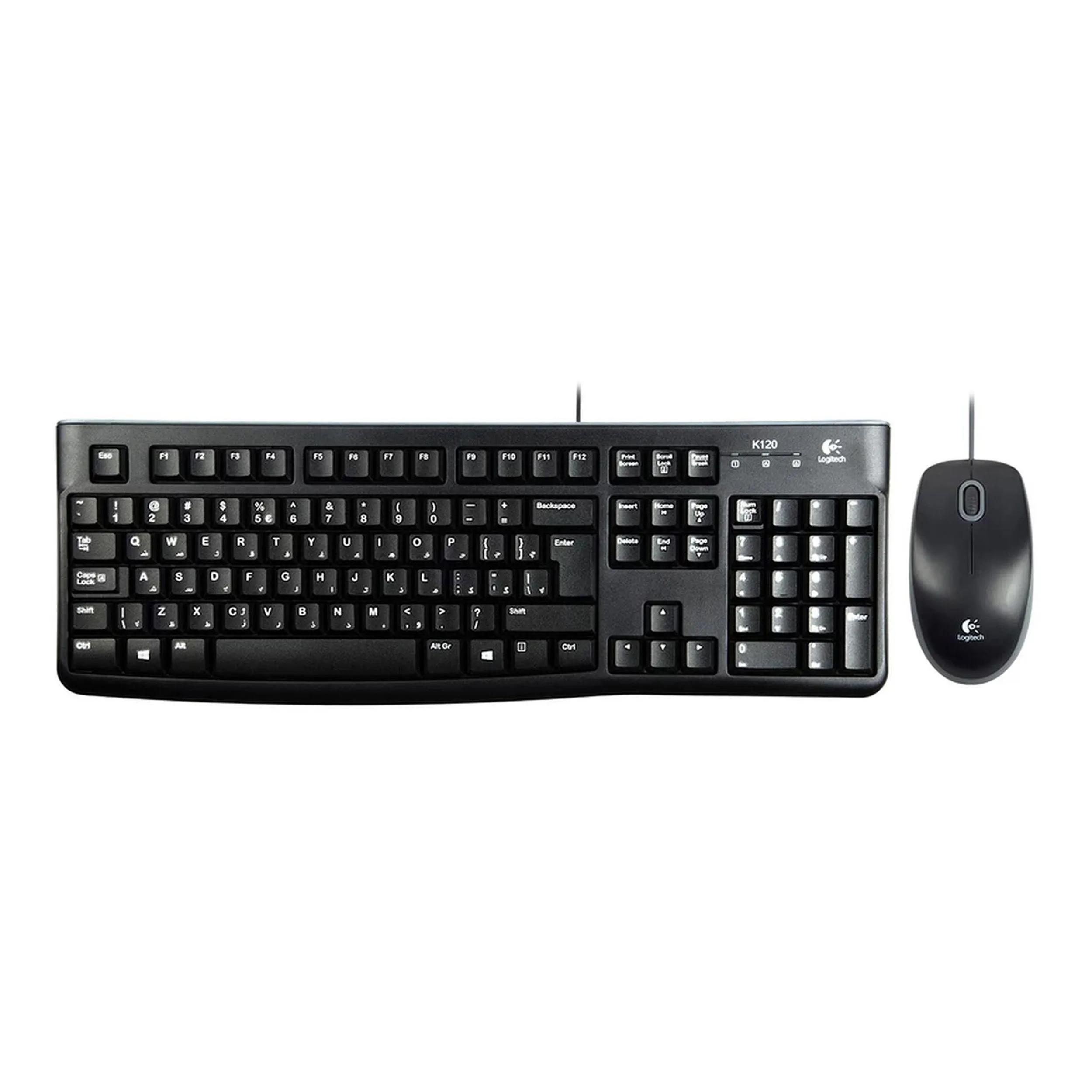 کیبورد و ماوس لاجیتک MK120 | مشکی | گارانتی 24 ماهه مروارید اسپیرو