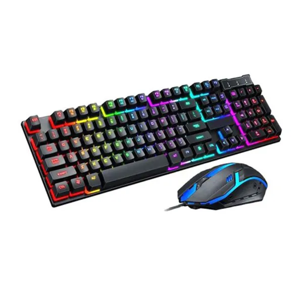 کیبورد و موس مخصوص بازی مدل K96، سوییچ ممبران، Full-Size، نورپردازی RGB | مشکی | گارانتی 24 ماهه مروارید اسپیرو