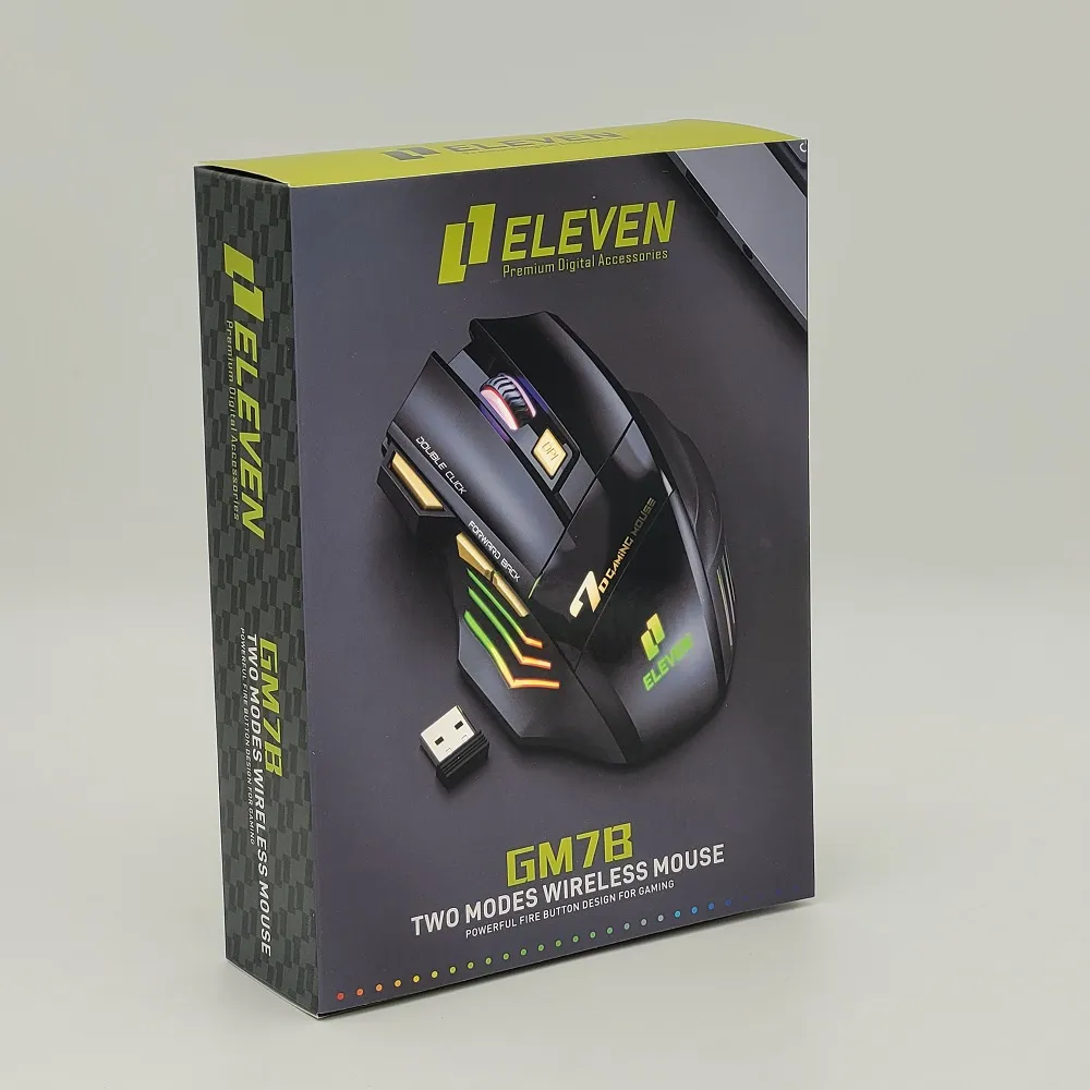ماوس بی سیم مخصوص بازی ایلون مدل GM7B | مشکی | گارانتی 24 ماهه مروارید اسپیرو