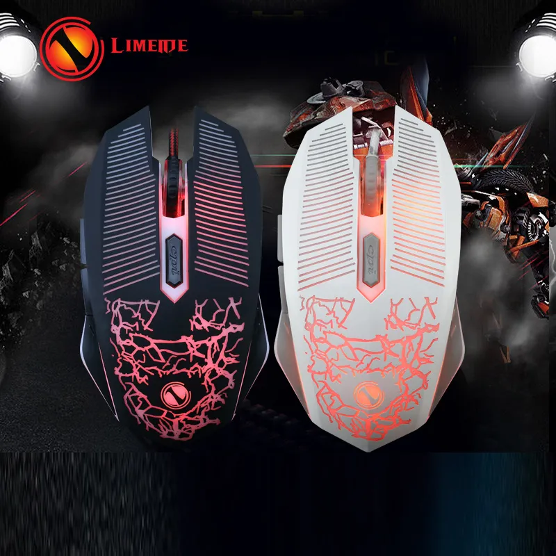 موس مخصوص بازی لایماید مدل RGB-V6 کد GAMING-2024 | مشکی | گارانتی 24 ماهه مروارید اسپیرو