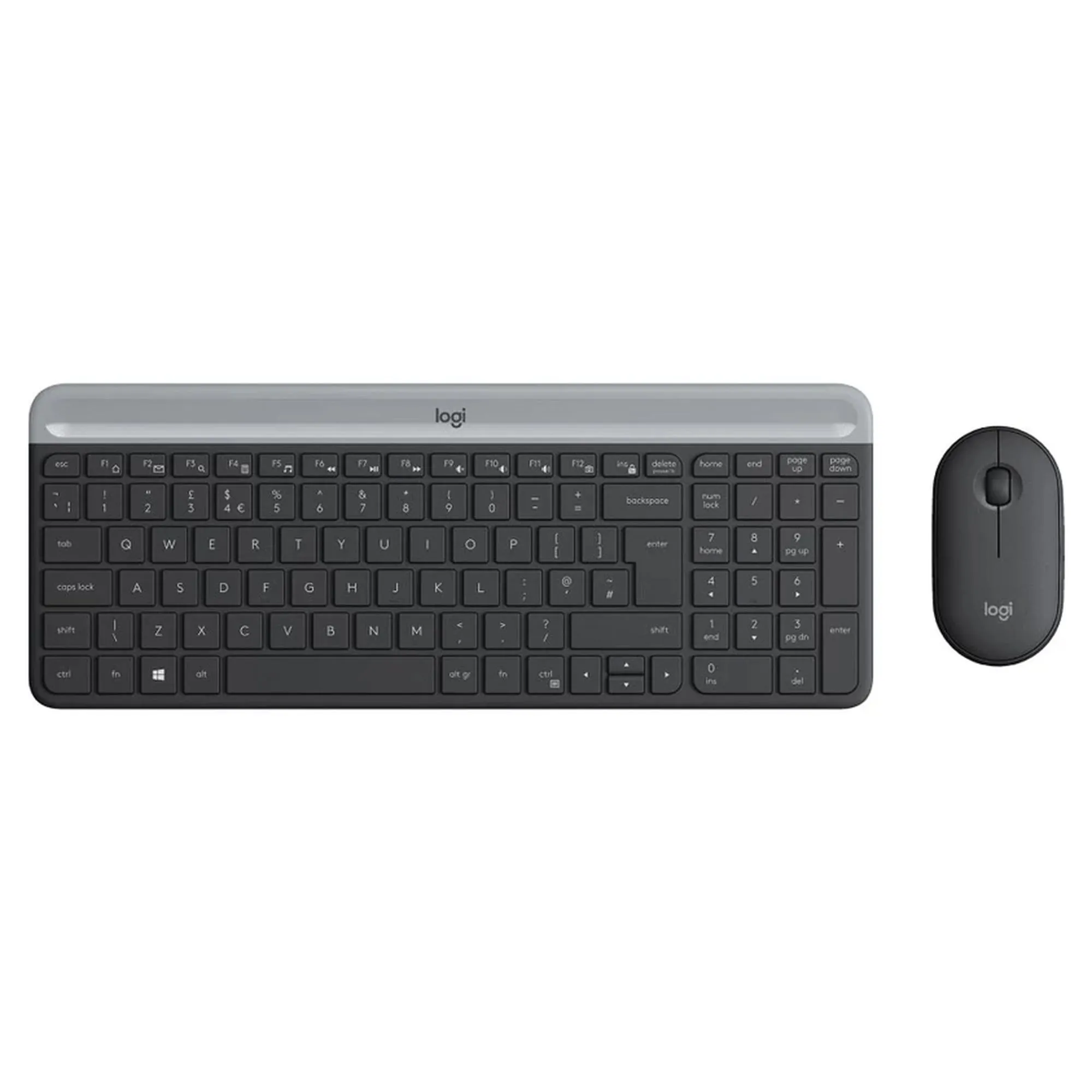 کیبورد و ماوس بیسیم لاجیتک مدل MK470، سوییچ ممبران، Full-Size | مشکی | گارانتی 24 ماهه مروارید اسپیرو
