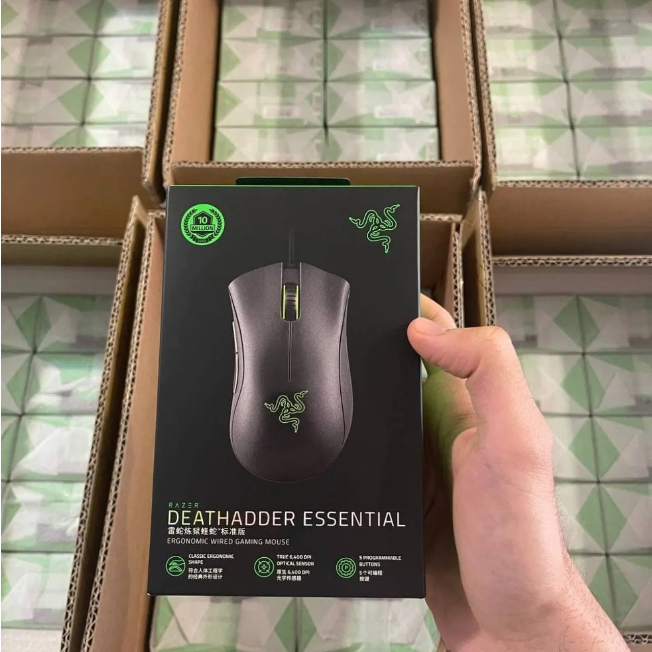 ماوس مخصوص بازی ریزر مدل DeathAdder Essential | مشکی | گارانتی 18 ماهه پانا