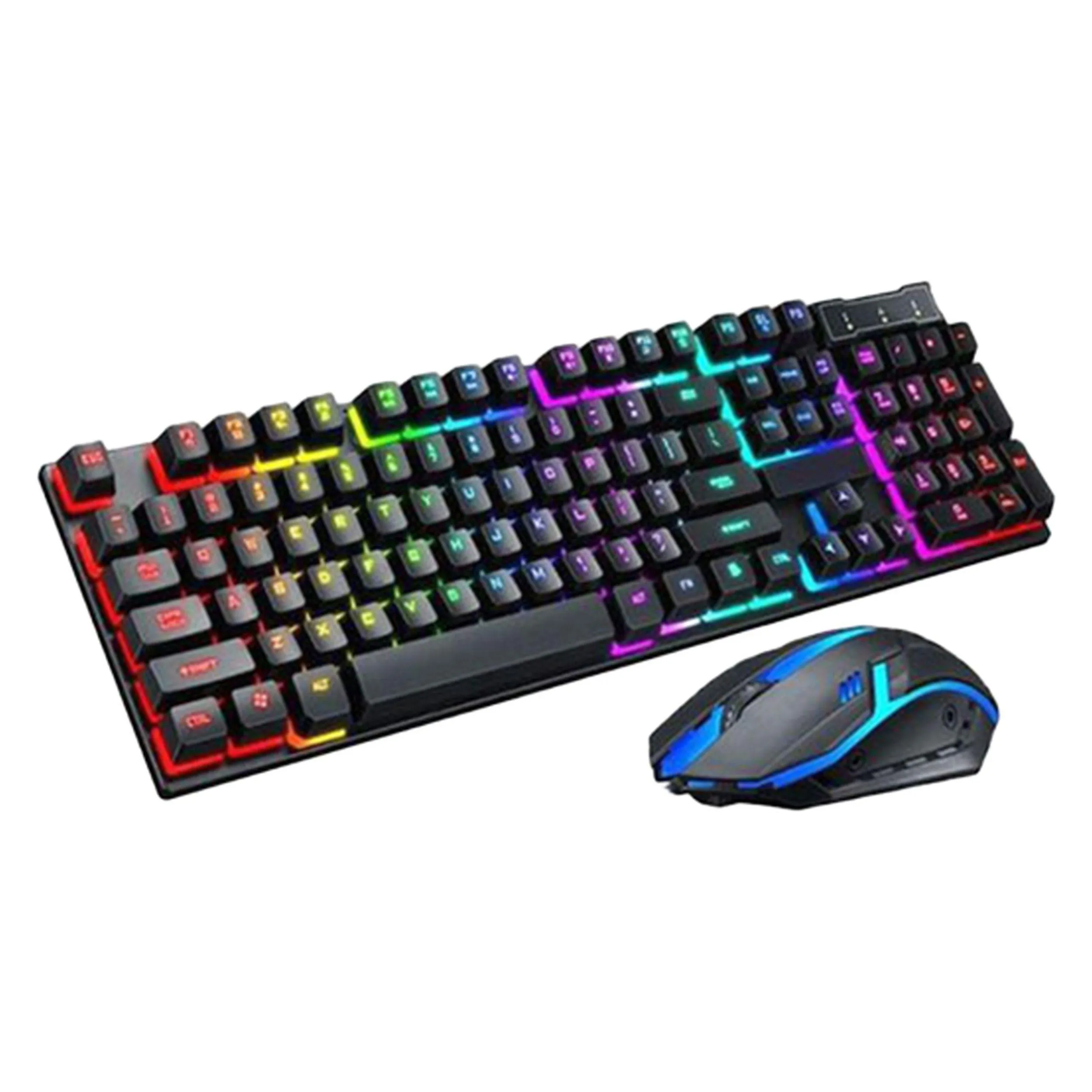 کیبورد و موس مخصوص بازی مدل K96، سوییچ ممبران، Full-Size، نورپردازی RGB | مشکی | گارانتی 24 ماهه مروارید اسپیرو
