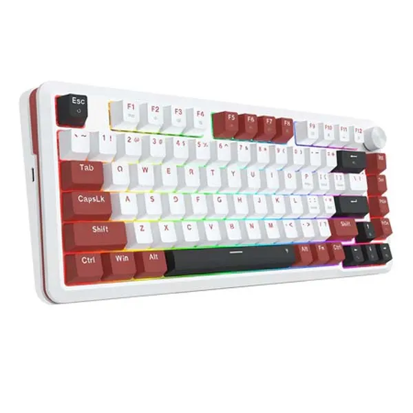 کیبورد گیمینگ باسیم ردراگون مدل STORMHUNTER K721WRB-RGB | سفید | گارانتی 24 ماهه مروارید اسپیرو