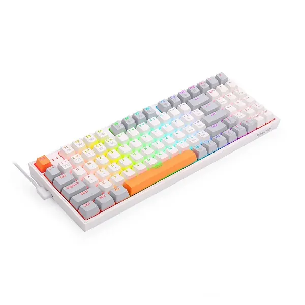 کیبورد مخصوص بازی ردراگون مدل Kitava K636 WGO-RGB | سفید | گارانتی 24 ماهه مروارید اسپیرو