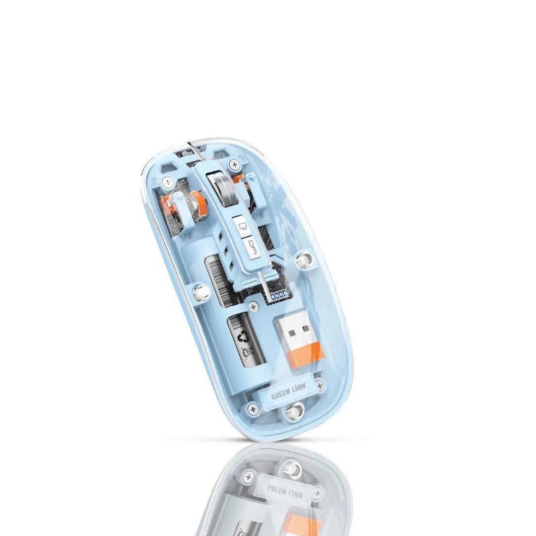 ماوس بی سیم گرین لاین مدل Transparent Mouse 2 | بی رنگ مات | گارانتی 24 ماهه مروارید اسپیرو