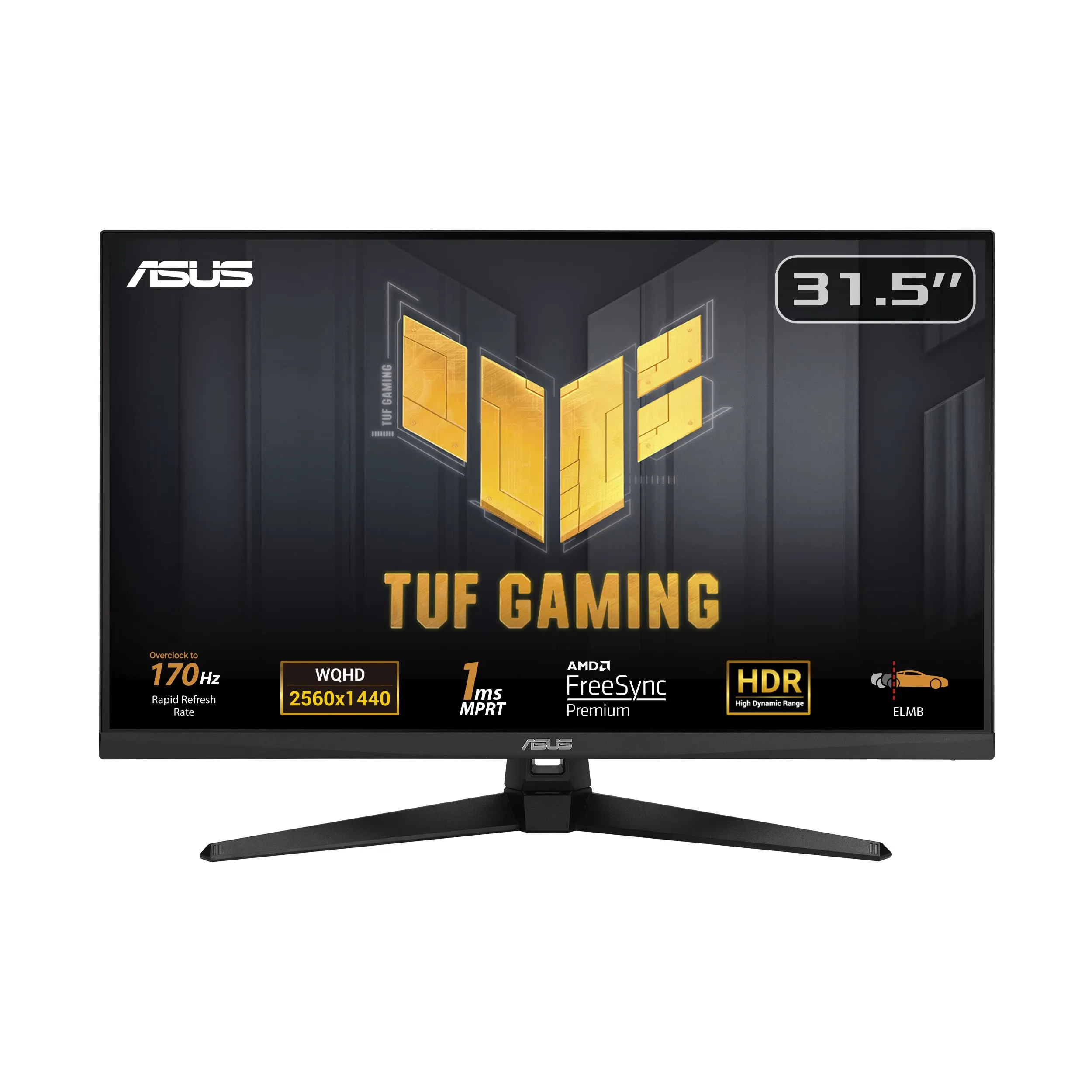 مانیتور گیمینگ 31.5 اینچ ایسوس مدل TUF GAMING VG32AQA1A | مشکی | گارانتی 12 ماهه لایف سرویس