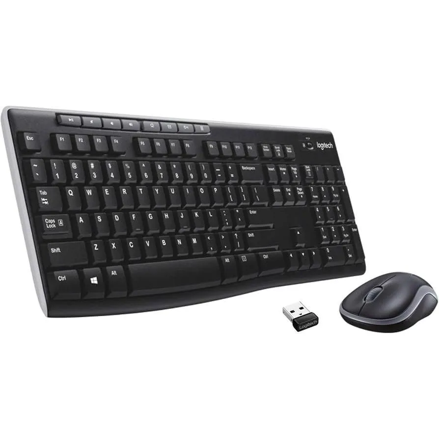 کیبورد و ماوس لاجیتک مدل mk270 | مشکی | گارانتی 24 ماهه مروارید اسپیرو
