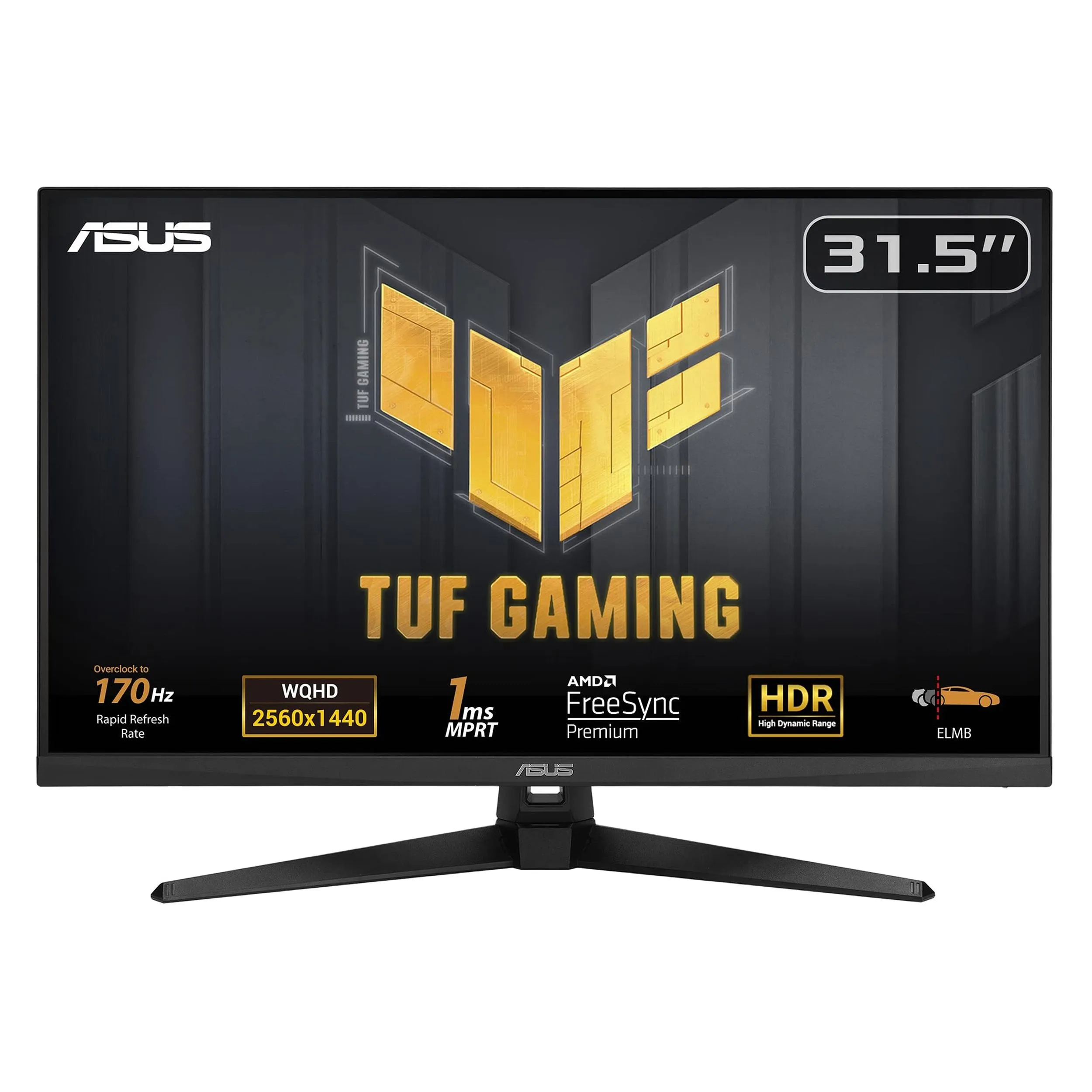 مانیتور گیمینگ 31.5 اینچ ایسوس مدل TUF GAMING VG32AQA1A | مشکی | گارانتی 12 ماهه لایف سرویس