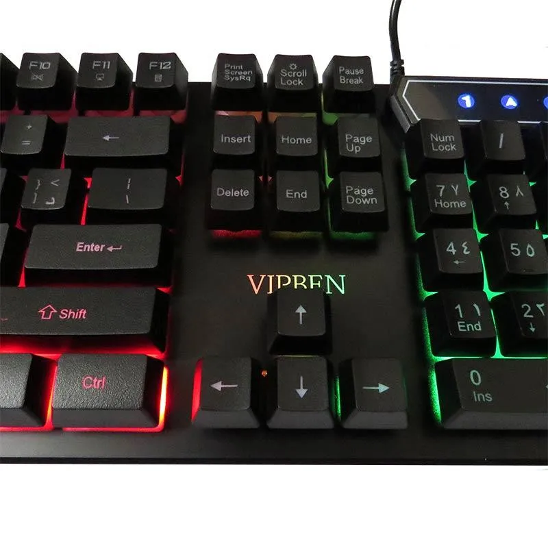 کیبورد و موس مخصوص بازی مدل K96، سوییچ ممبران، Full-Size، نورپردازی RGB | مشکی | گارانتی 24 ماهه مروارید اسپیرو