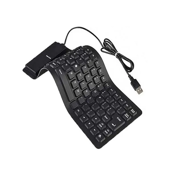 کیبورد مدل Flexible، سوییچ ممبران، Tenkeyless | مشکی | گارانتی 24 ماهه مروارید اسپیرو