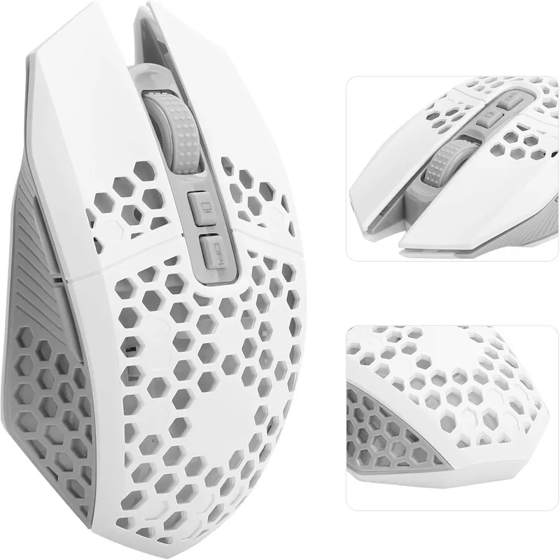 ماوس بی سیم مخصوص بازی مدل Gaming-801 | سفید | گارانتی 24 ماهه مروارید اسپیرو