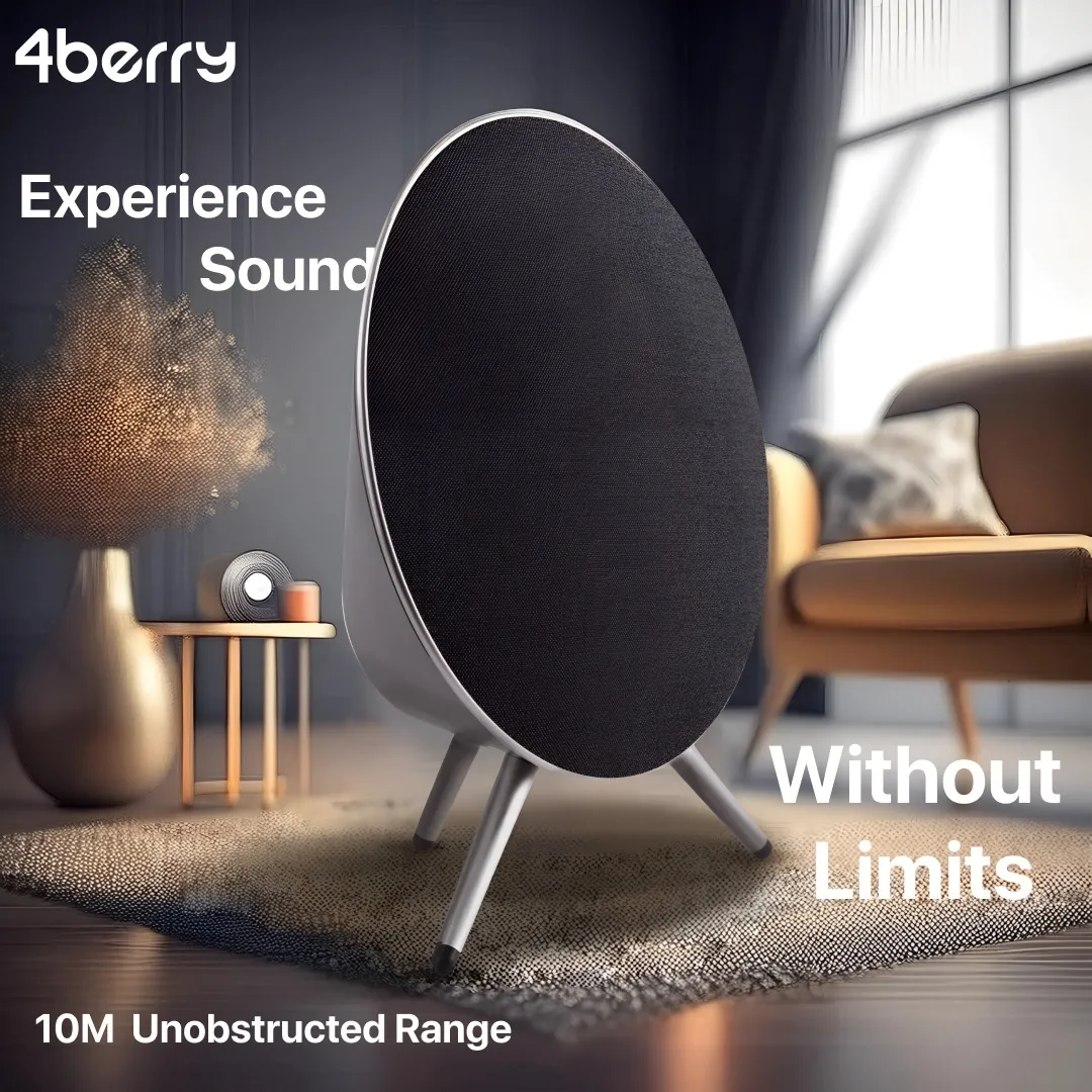 اسپیکر بلوتوثی قابل حمل فوربری مدل UFO Air | مشکی | گارانتی 24 ماهه مروارید اسپیرو