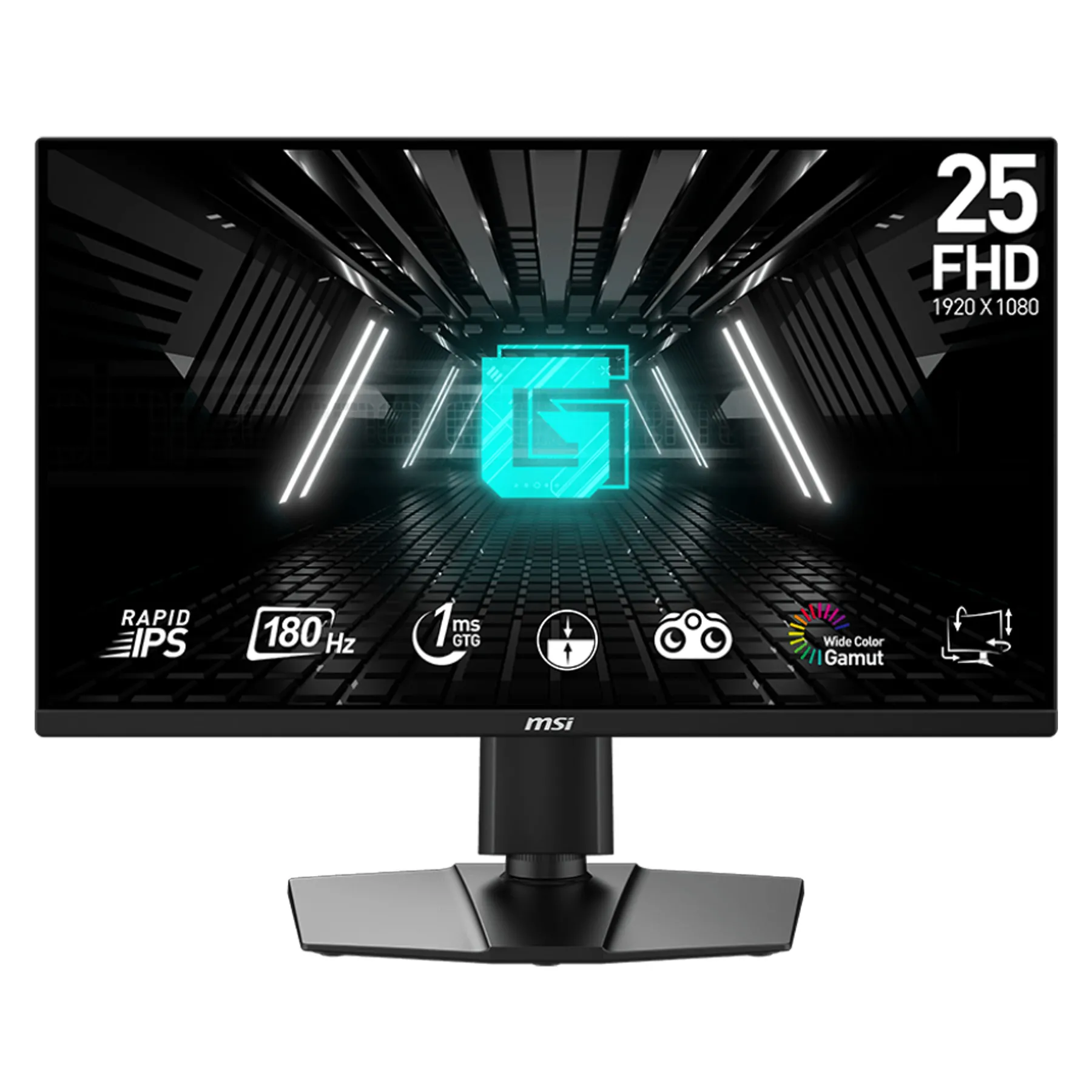 مانیتور ام اس آی مدل G255PF E2 سایز 24.5 اینچ | مشکی | گارانتی 36 ماهه ماتریس
