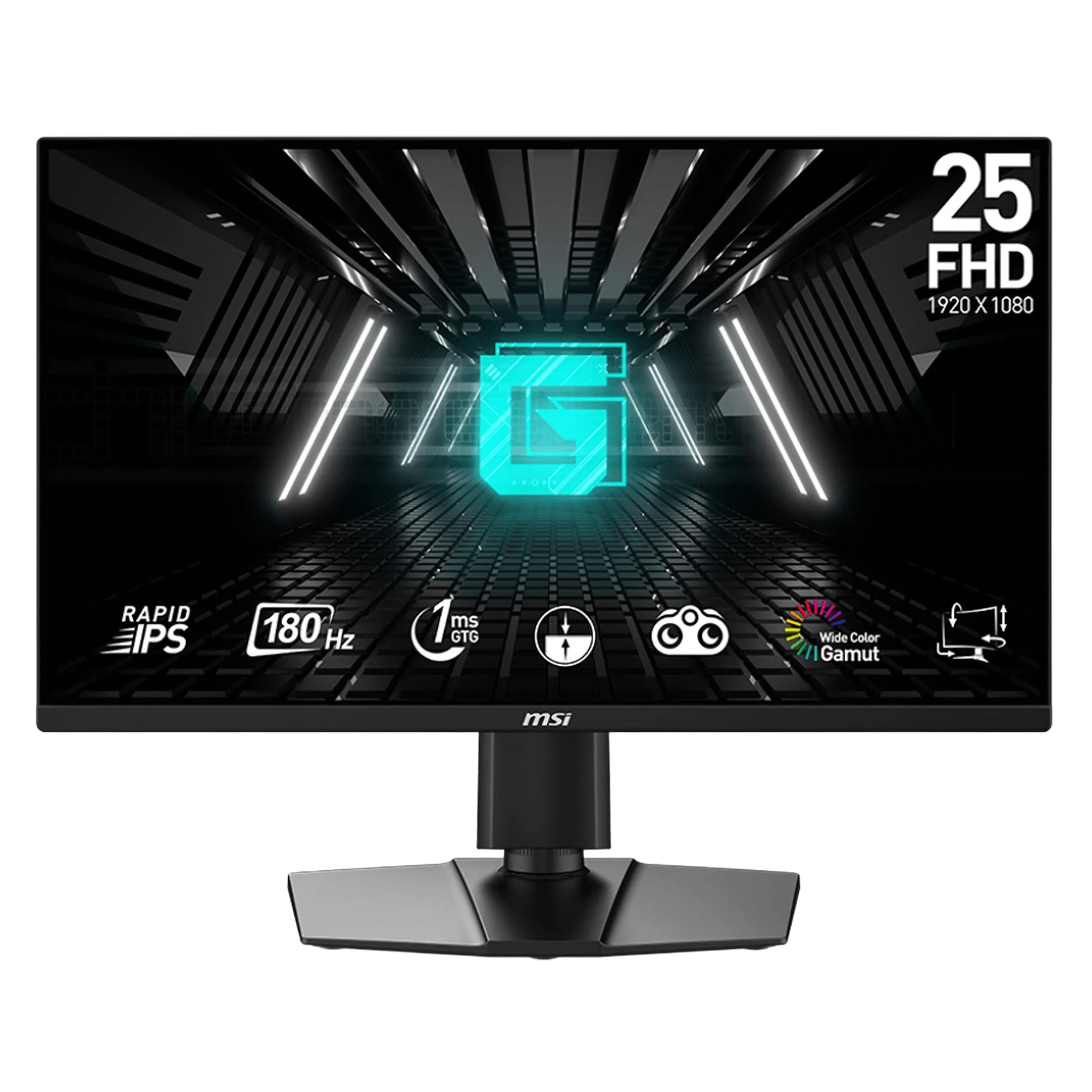 مانیتور ام اس آی مدل G255PF E2 سایز 24.5 اینچ | مشکی | گارانتی 36 ماهه ماتریس