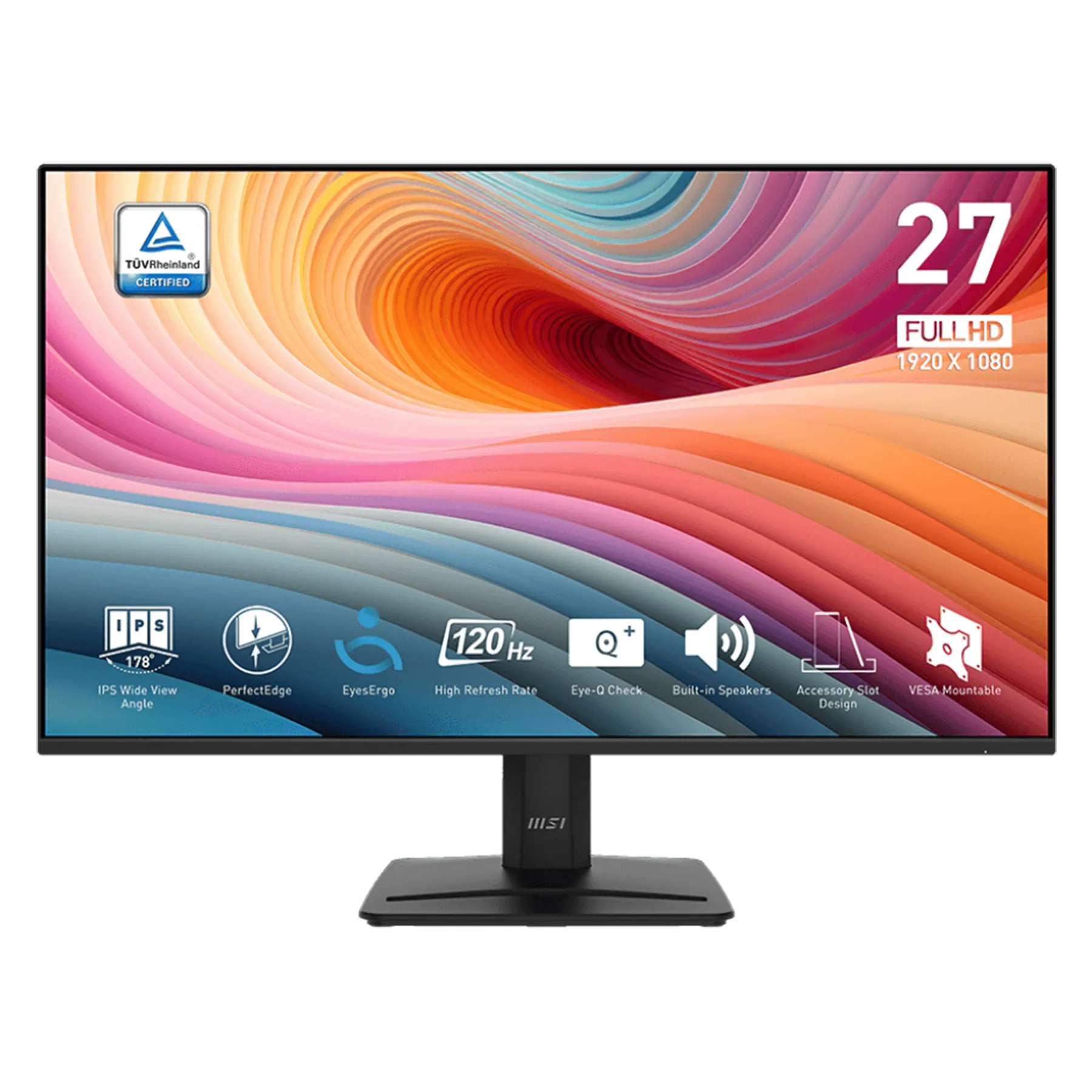 مانیتور 27 اینچ ام اس آی مدل PRO MP275 W E2 | مشکی | گارانتی 36 ماهه ماتریس