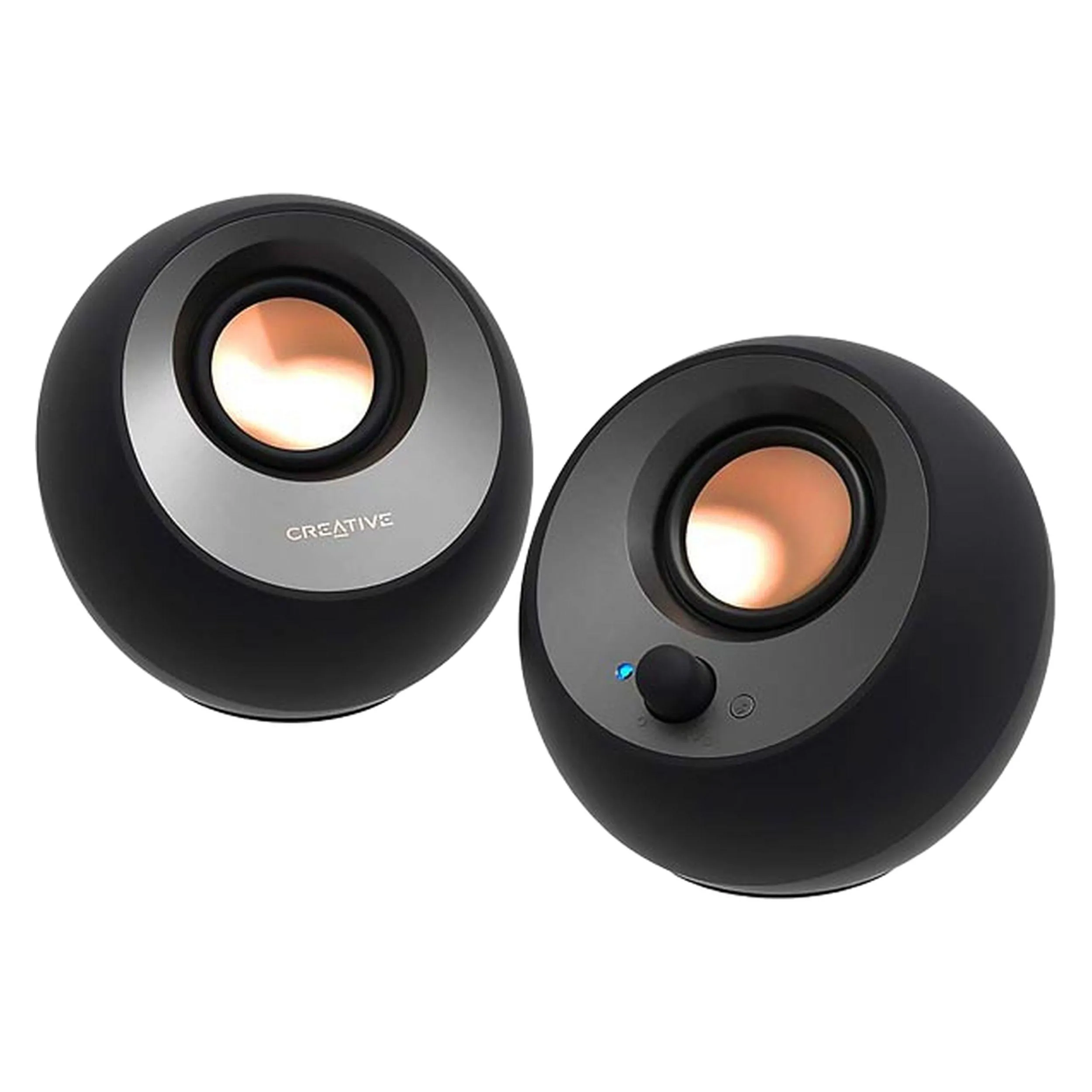 اسپیکر دسکتاپ کریتیو مدل Pebble V3 | مشکی | گارانتی 24 ماهه مروارید اسپیرو