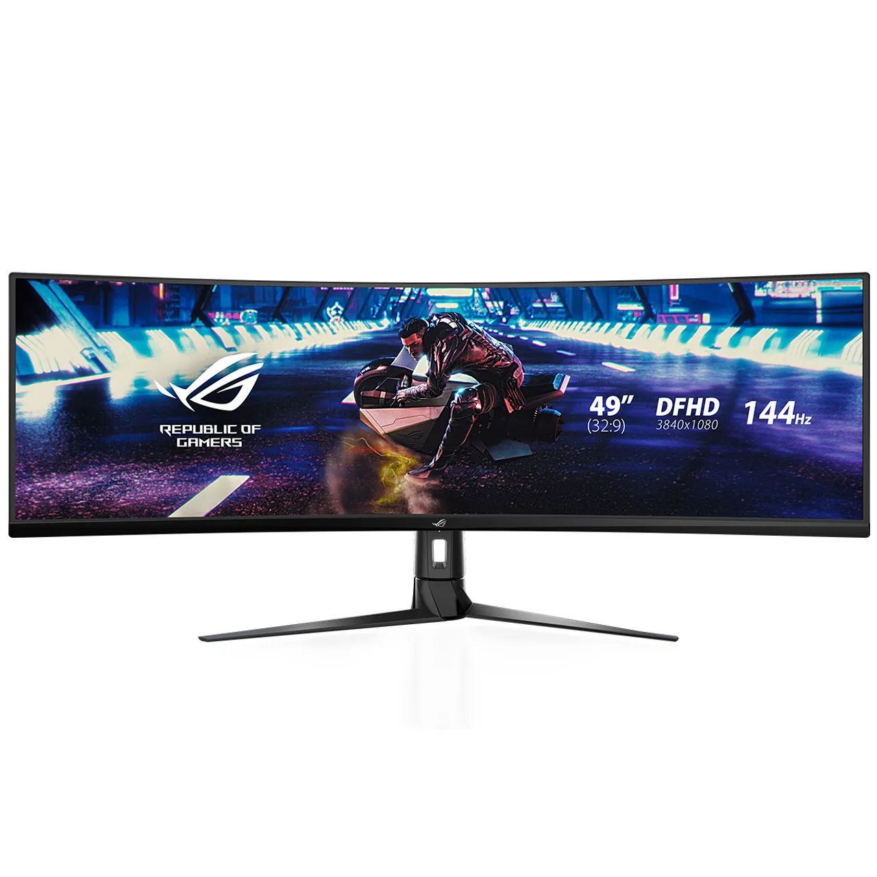 مانیتور خمیده گیمینگ 49 اینچ ایسوس مدل ROG Strix XG49VQ | مشکی | گارانتی 12 ماهه لایف سرویس