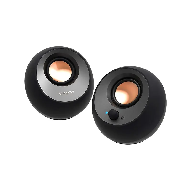 اسپیکر دسکتاپ کریتیو مدل Pebble V3 | مشکی | گارانتی 24 ماهه مروارید اسپیرو