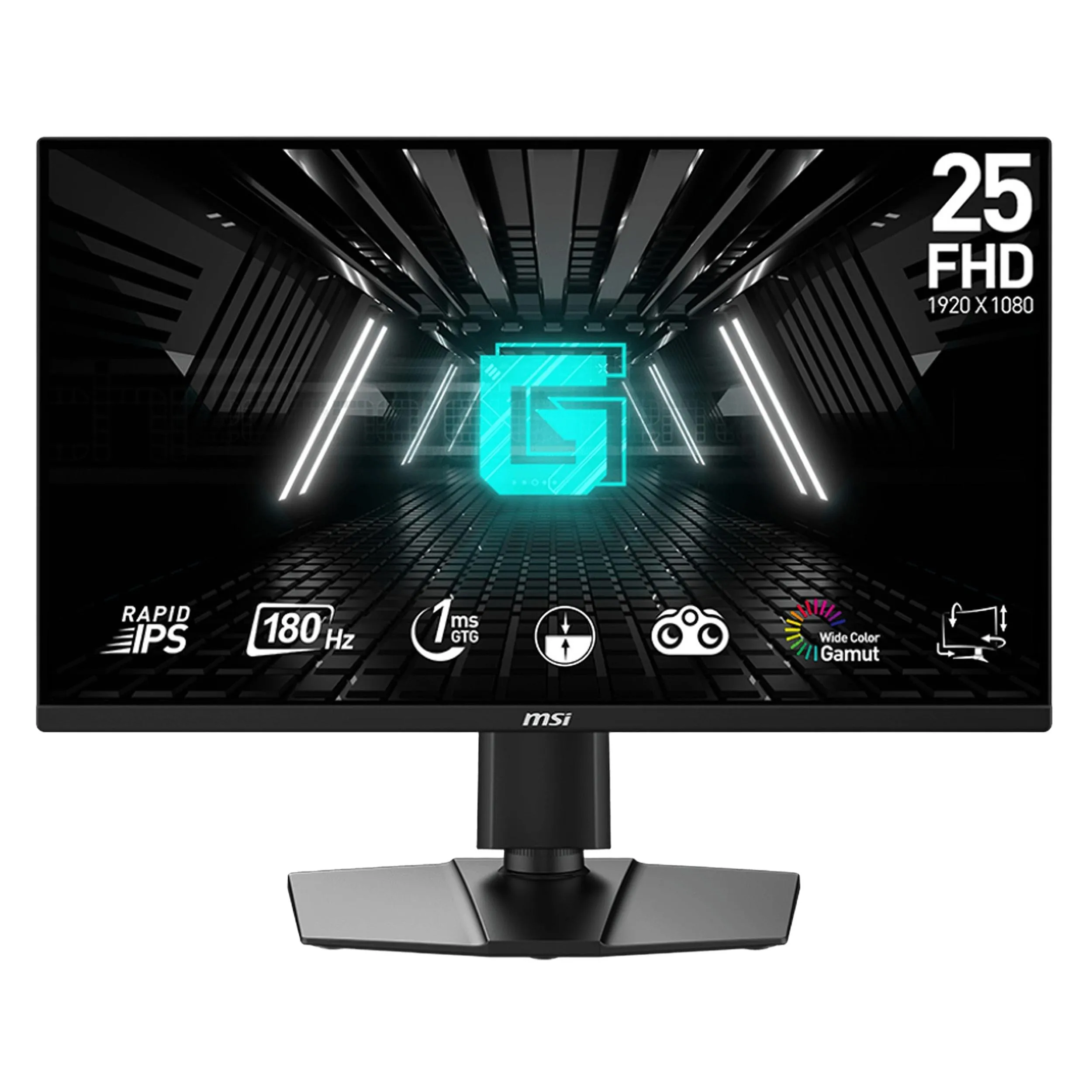 مانیتور ام اس آی مدل G255PF E2 سایز 24.5 اینچ | مشکی | گارانتی 36 ماهه ماتریس