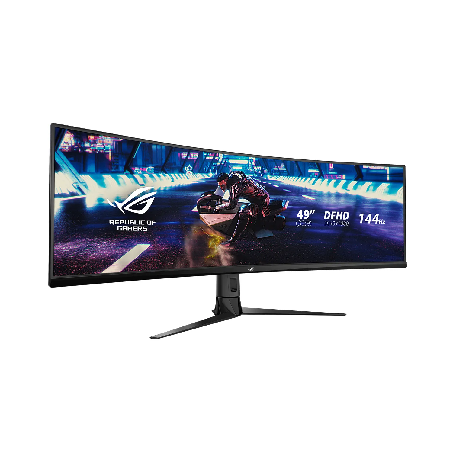مانیتور خمیده گیمینگ 49 اینچ ایسوس مدل ROG Strix XG49VQ | مشکی | گارانتی 12 ماهه لایف سرویس