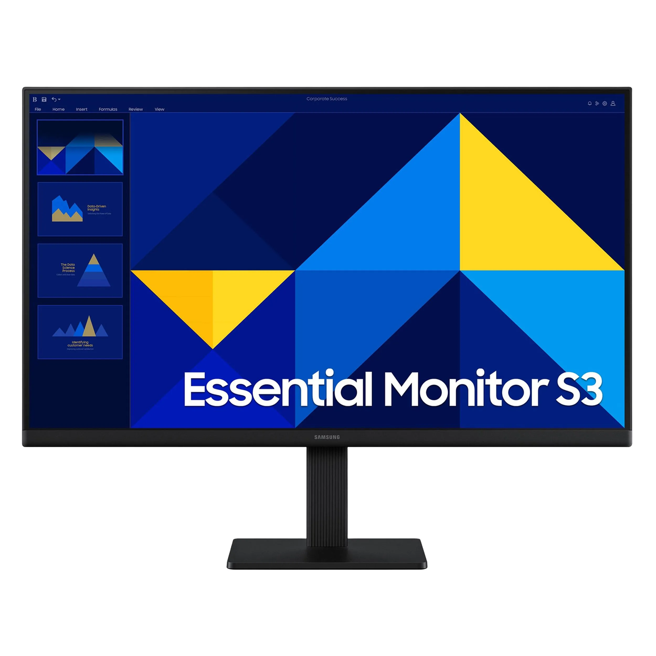 مانیتور 24 اینچ سامسونگ مدل Essential S3 S30GD LS24D300GAMXUE | مشکی | گارانتی 18 ماهه الماس رایان ایرانیان
