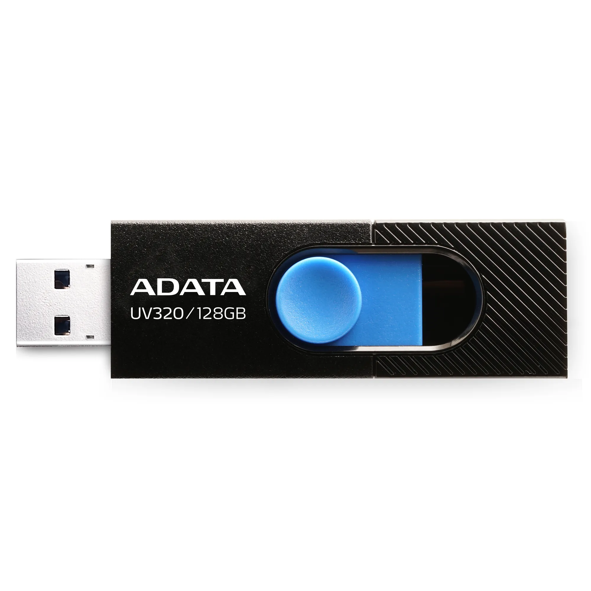 فلش مموری ای دیتا مدل UV320 ظرفیت 128 گیگابایت با رابط USB 3.2 | مشکی | گارانتی 18 ماهه آونگ